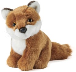 Living Nature peluche renard assis 15 cm jouet doux