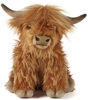 Living Nature peluche vache Highland grande doudou