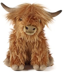 Living Nature peluche vache Highland grande doudou