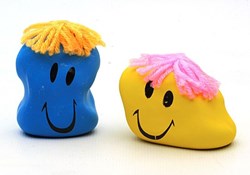 Keycraft balle anti-stress Large Moody Faces jouet coloré 3+