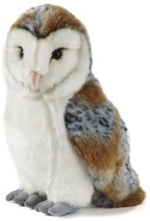 Living Nature peluche chouette effraie grand 30cm doudou