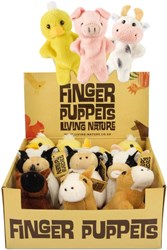 Living Nature peluche marionnettes à doigts de la ferme jouet
