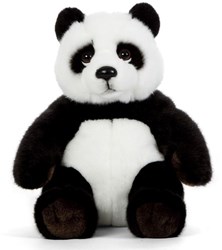 Living Nature peluche panda assis - jouet en peluche réaliste