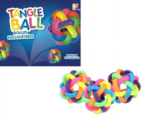 Keycraft jouet Tangle Balls - balle anti-stress colorée pour enfants