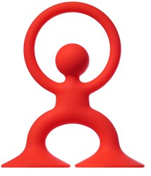 Moluk jouet de dentition Noogi rouge - jouet bébé en silicone