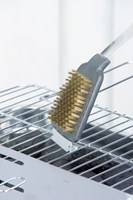 BBQ brosse et grattoir - Manche en chêne de luxe - Acier inoxydable - 44 cm - BBQ-3