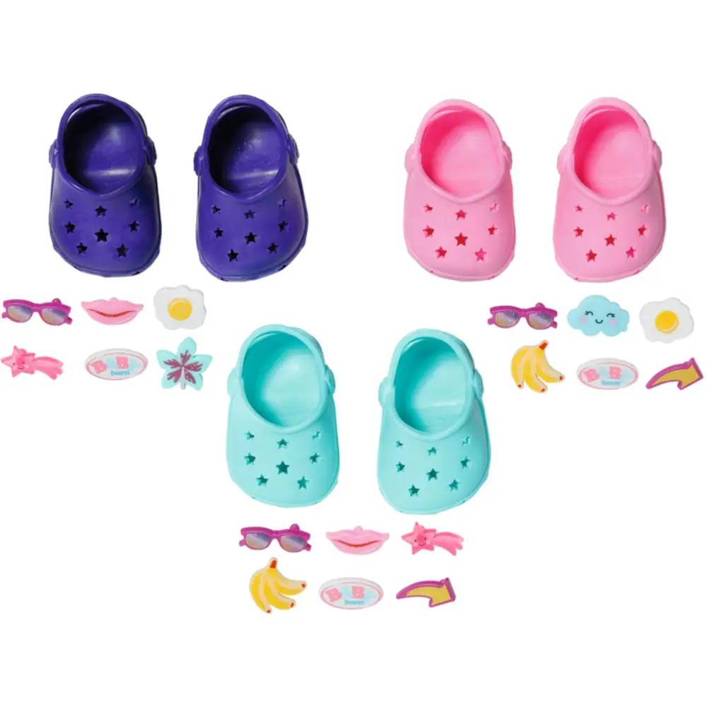 BABY born chaussures poupée colorées avec pins 43cm accessoire poupée