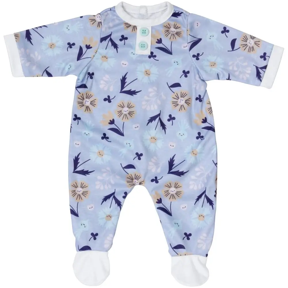 BABY born grenouillère poupée bleu motif floral 43cm vêtement poupée