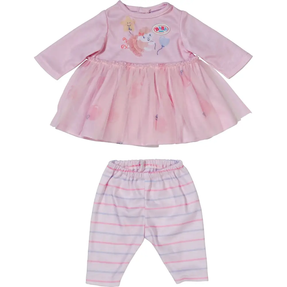 BABY born robe de poupée rose 36 cm - ensemble élégant pour poupée