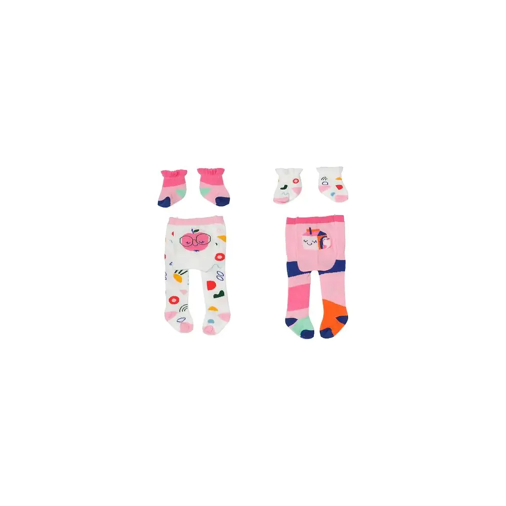 BABY born ensemble vêtements poupée collants et chaussettes 43 cm multicolore