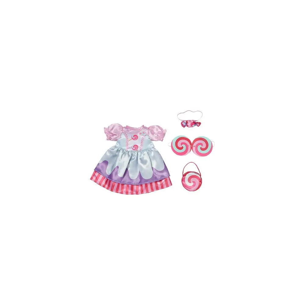 BABY born tenue de poupée robe bonbon colorée 43cm vêtements poupée