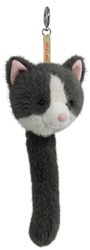 One Love breloque chat Scout gris et blanc - accessoire bijou