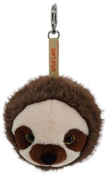 One Love breloque jouet paresseux Ollie marron crème porte-clés