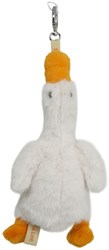One Love pendentif oie plume blanche - accessoire bijou charm
