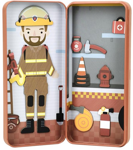MIEREDU MierEdu - Boîte de puzzle magnétique - Pompier-2