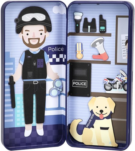 Mieredu boîte à puzzle magnétique police - jouet éducatif enfants-2