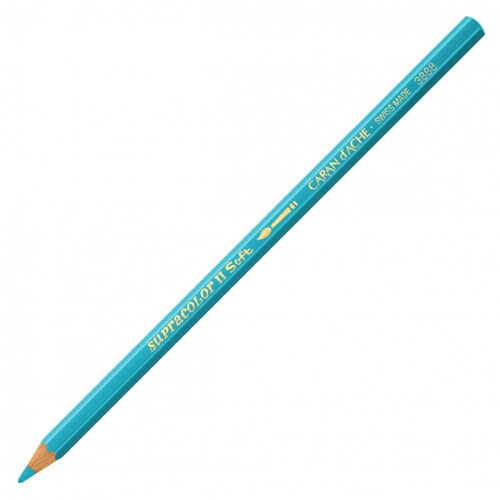 Caran d'Ache crayon aquarelle bleu turquoise - jouet créatif HB-2