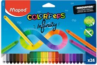 Quantore crayons de couleur Maped Color Peps Infinity set 24 couleurs ergonomique