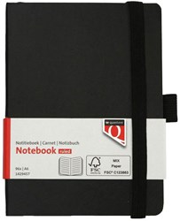 Quantore carnet A6 flex ligné 192 pages noir 80g