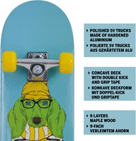 Schildkröt skateboard débutant vert 31 pouces double kick grip-2
