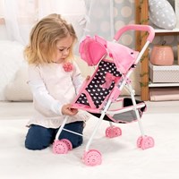 Bayer Chic 2000 poussette poupée noir rose - poussette jouet pour poupée-2