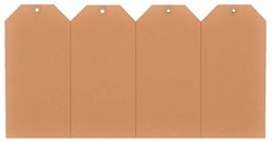 Quantore étiquette en carton kraft 1000 pièces - œillet de suspension