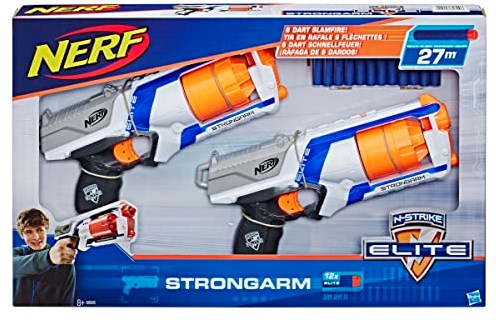 Hasbro Nerf N-Strike Elite Strongarm - Blaster 2 Pack Jouets-2