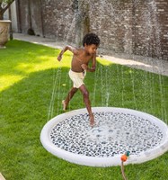 Swim Essentials tapis de jeu aquatique léopard beige 150 cm plaisir au jardin-2