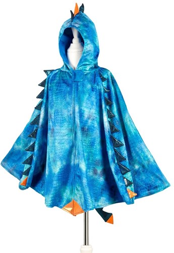 Souza for Kids Cape de dragon bleu, déguisement 4-7 ans, 1 pièce