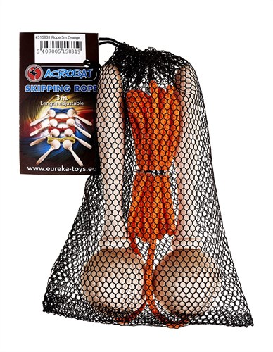 Corde à sauter Acrobat - (3 m) réglable - Orange-2