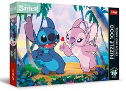Trefl puzzle 1000 pièces Stitch & Angel - Premium Plus carton FSC