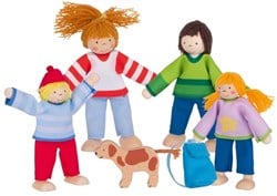 Goki Famille du camping, poupées articulées
