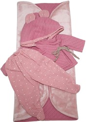 Paola Reina Ensemble de vêtements Bebitos fille rose/tissu (45cm)