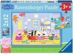 Ravensburger puzzle enfant Peppa Pig - 2 x 12 pièces puzzle carton