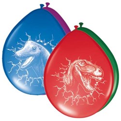 Folat ballons dinosaures set - 6 ballons de fête colorés