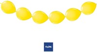 Folat ballons à nouer jaunes - Guirlande de ballons 3 mètres - 8 pièces-2