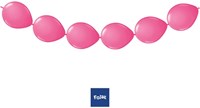 Folat ballons à nouer magenta - Set de 8 ballons - Guirlande 3 mètres-2
