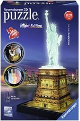Ravensburger 3D puzzle Statue of Liberty - Night Edition 108p