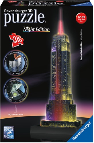 Ravensburger 3D puzzle Empire State Building - Night Edition 216p