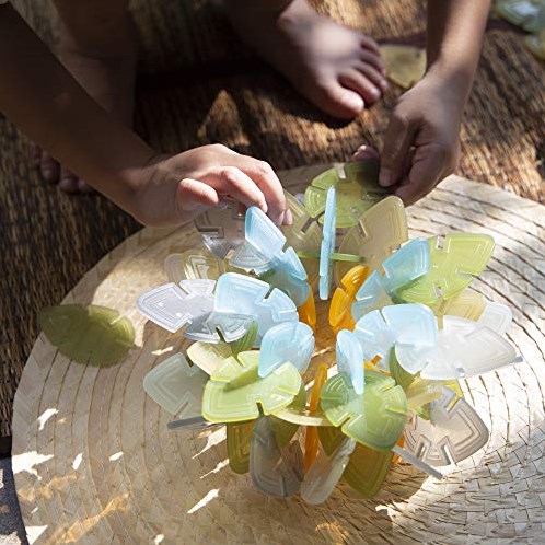 Guidecraft coffret de construction Interlox Leaves - 96 pièces - jouet éducatif-3