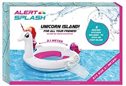 Alert île gonflable licorne piscine 310x270x175 cm unicorn