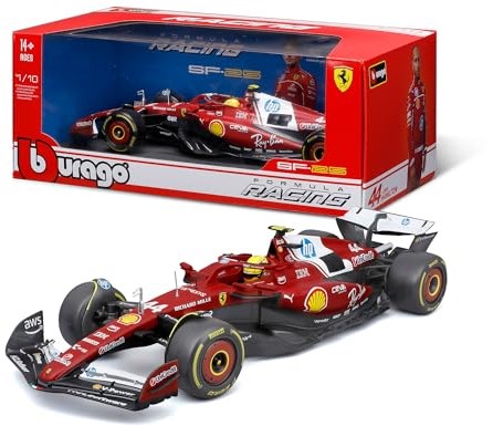 Bburago voiture de course F1 Ferrari SF-25 2025 Hamilton 1:18 jouet