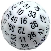 Foam Brain Games dé géant 45mm D100 blanc - jouet éducatif
