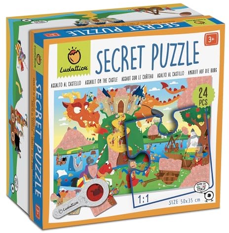 Ludattica puzzle château - jeu éducatif enfants 24 pièces carton
