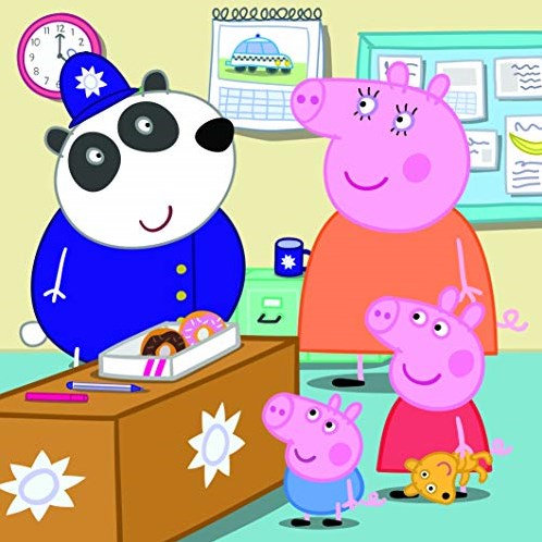 Dino Peppa Pig coffret puzzle - 3 puzzles en carton de 55 pièces-3