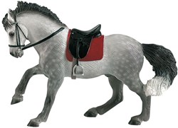 Bullyland jouet cheval andalou hongre – détaillé et solide – 12 cm
