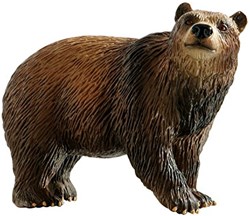 Bullyland figurine jouet ours brun - animal peint à la main