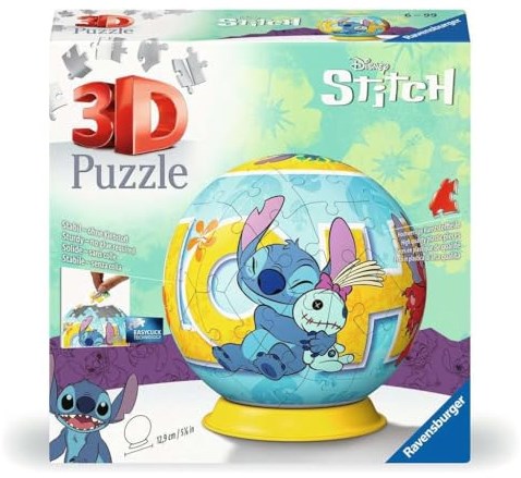 Ravensburger balle puzzle 3D Disney Stitch - puzzle jouet 3D
