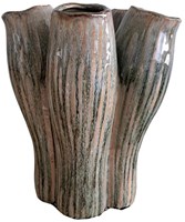 Countryfield vase Garber décoration céramique verte 30cm de haut