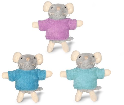 Het Muizenhuis peluches souris triplés - poupées douces pour enfants